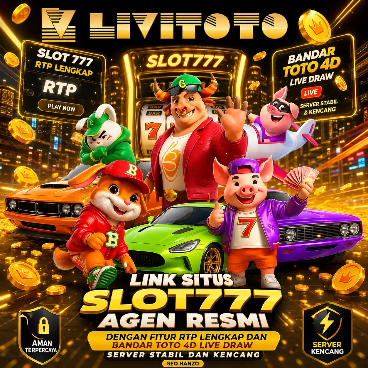 Banner LIVITOTO Slot777 dan Toto 4D Live Draw